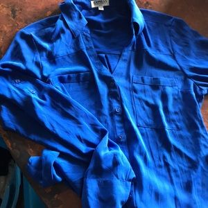 Express Portofino slim fit blouse